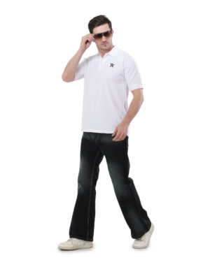 Men's Dark Blue Bootcut Jeans