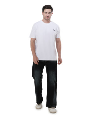 Men's White Round Neck T-Shirt